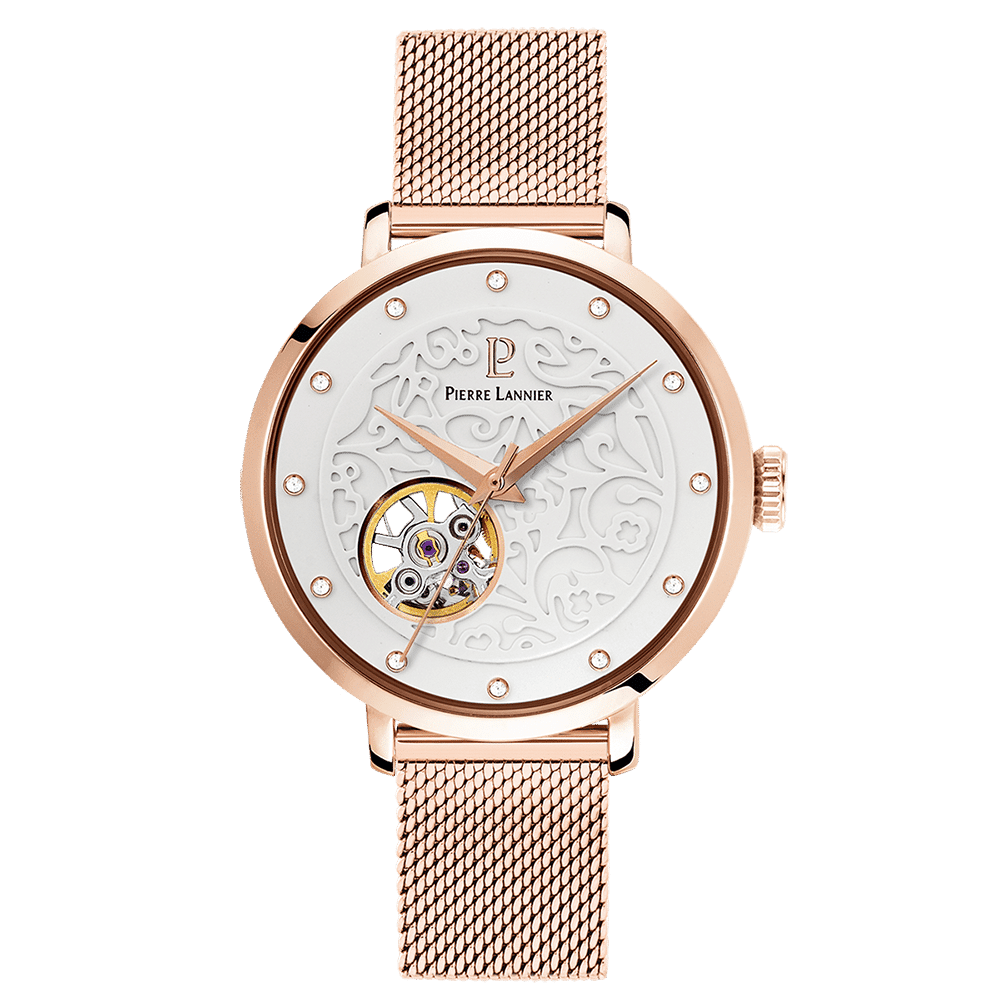 Eolia Automatic with white dial and gold milanese strap - 310F908