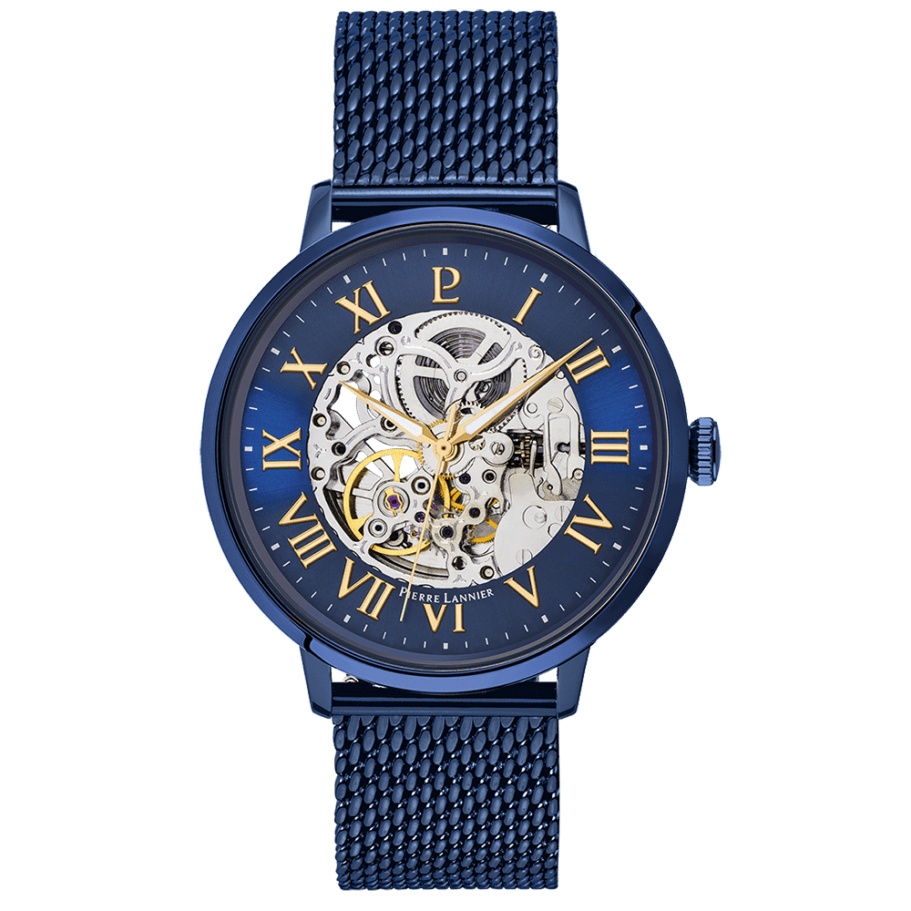 Automatic with blue dial and blue milanese strap - 318B468