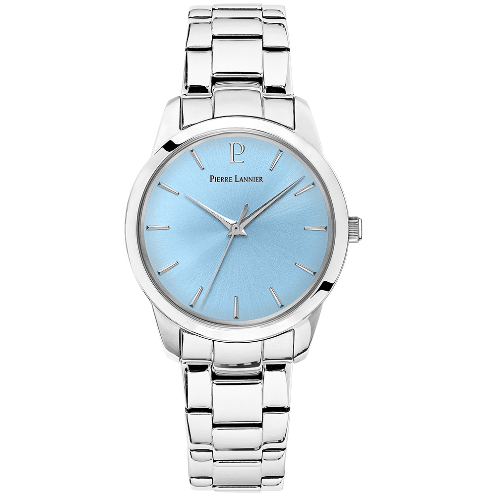 Roxane with baby blue dial and stainless steel strap - 069G661