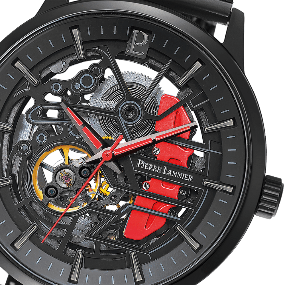 Mens set Paddock with black and red dial and two interchangeable straps - 385C439 - Image 3