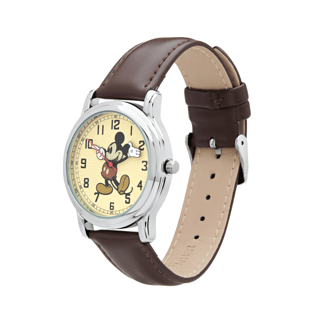 Disney Prime Mickey 36mm Brown Leather Watch - Image 2