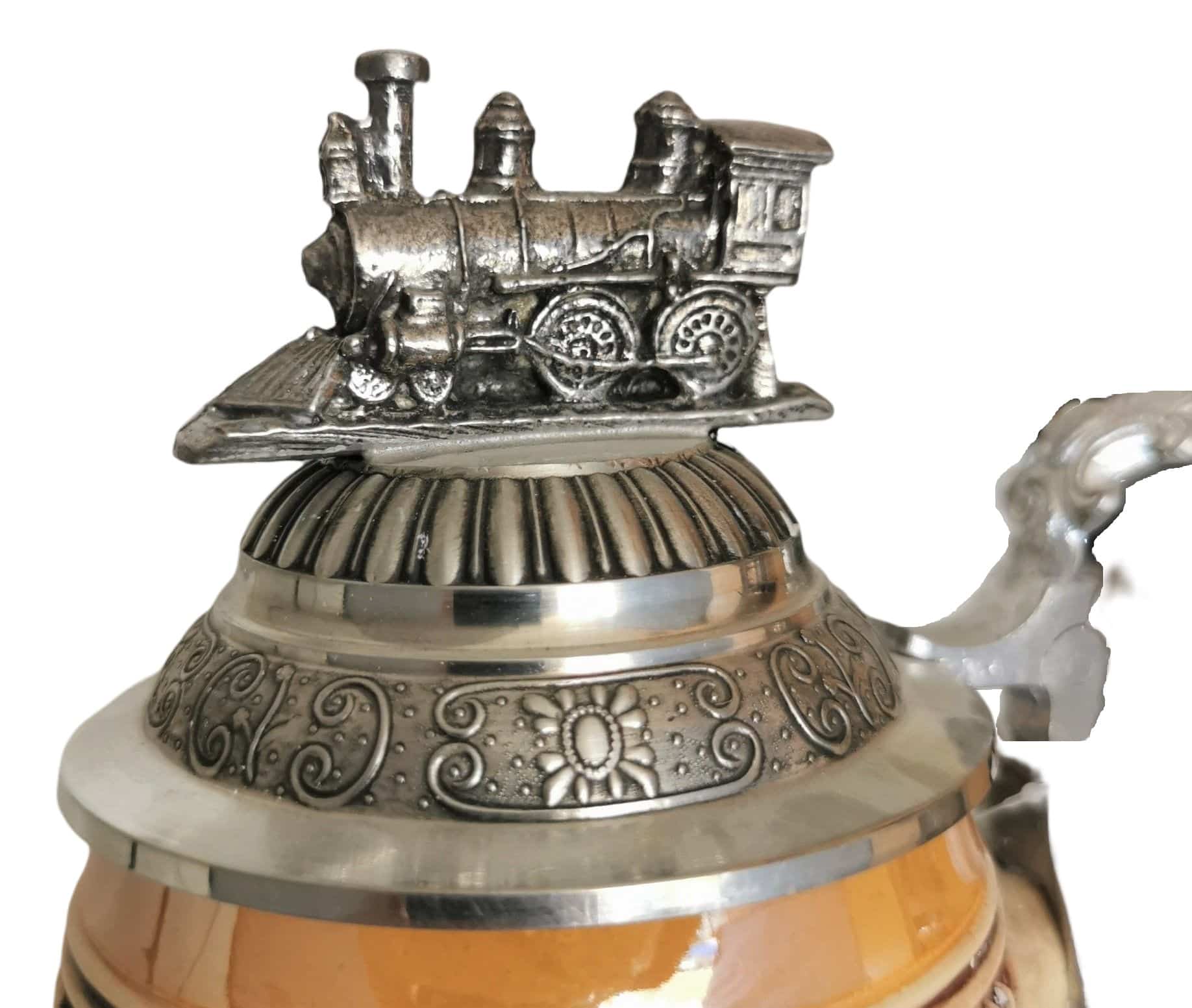 940T - 0.5ltr King Stein with Pewter Train - Image 2