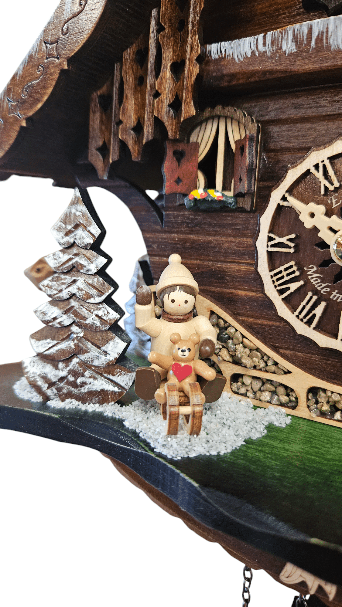 Cuckoo Clock with Skiers - 47124QM - Image 5