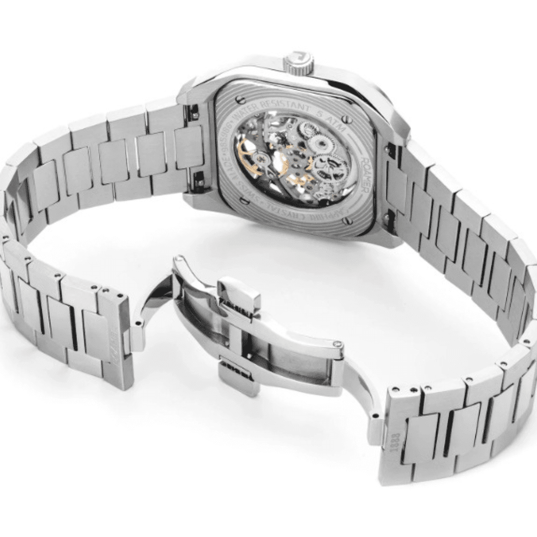 Roamer Mechano Men's Skeleton Watch (Black & Silver) - 985986-41-85-20 - Image 2