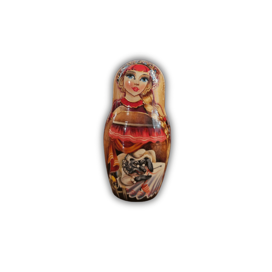 Limited Edition Little Red Riding Hood 10 Piece Matryoshka Doll Set - Matry13 - Image 6