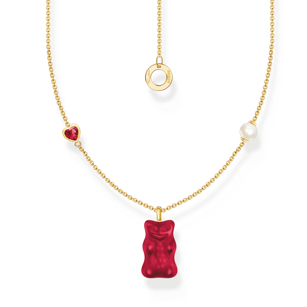 Gold-plated Necklace Strawberry Red Goldbear