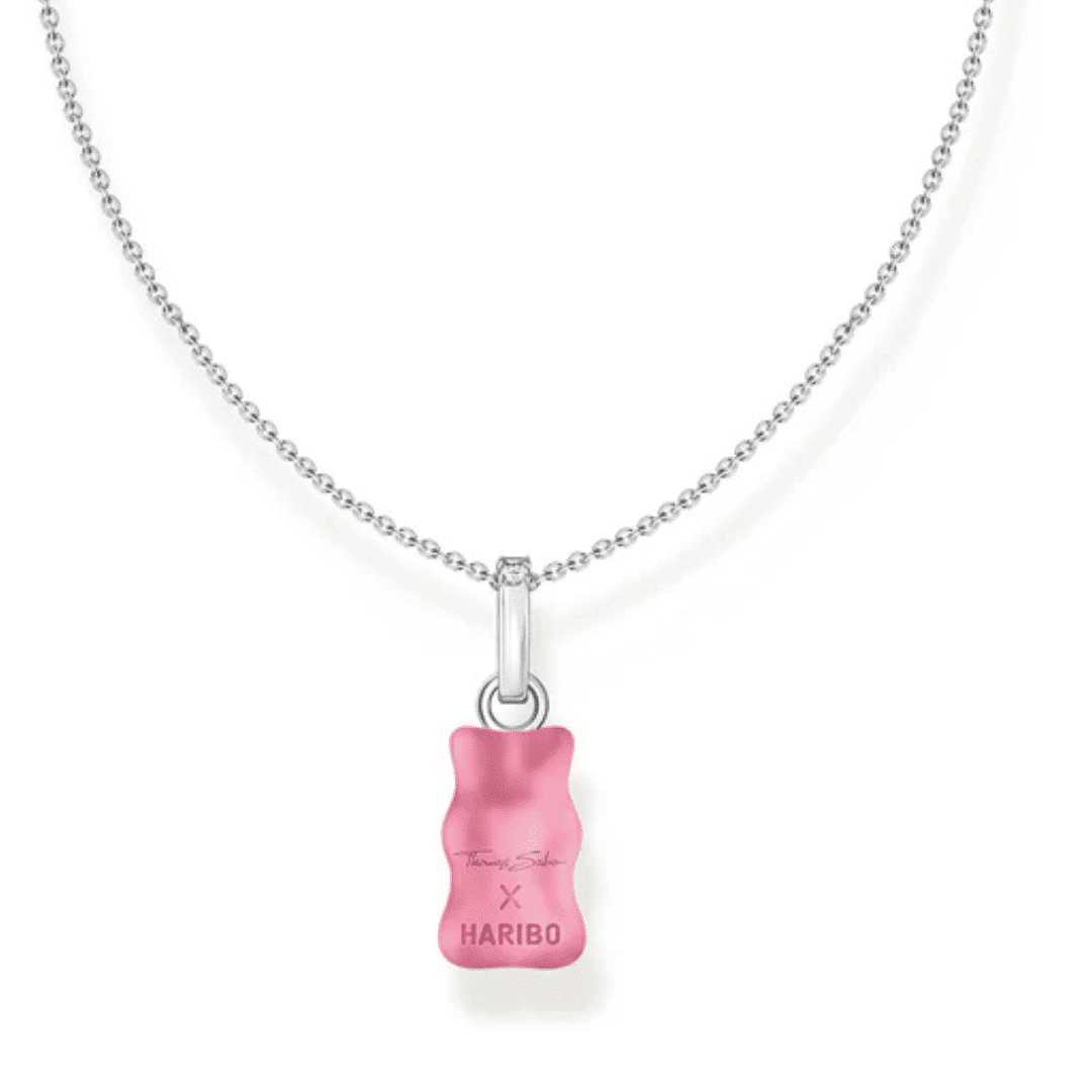 Necklace with Pink Goldbear
