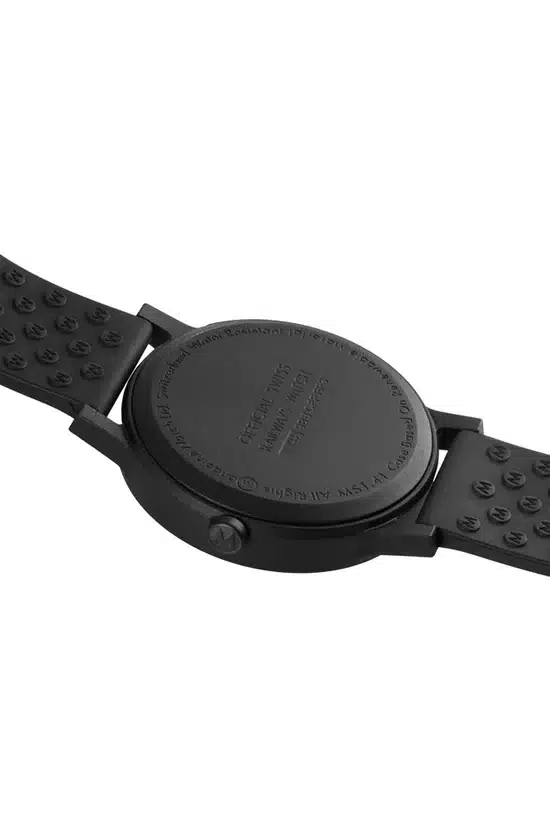 Mondaine Official Swiss Railways Essence Watch with Black Rubber Textile Strap - Image 3