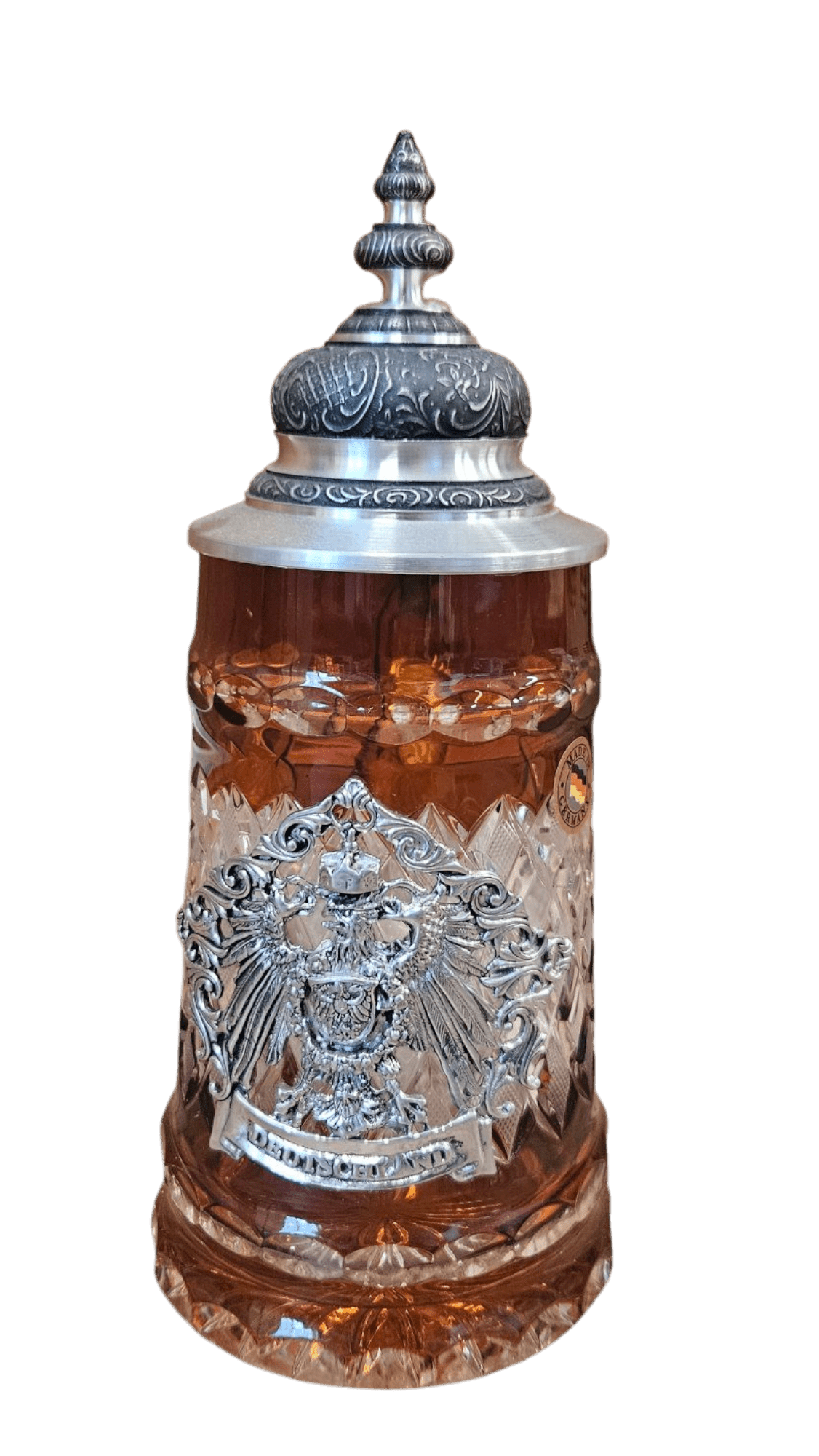 Amber Lord of Crystal Deutschland Beer Stein - 6002-A