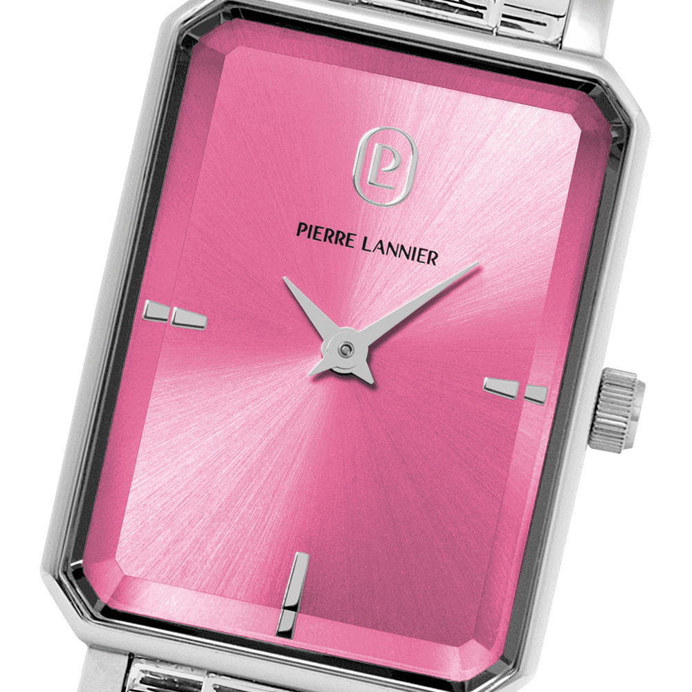 Ariane with rose dial and silver steel strap - 005P651 - Image 3