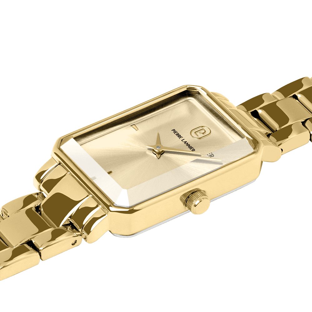 Ariane with gold dial and gold steel strap - 007J542 - Image 2