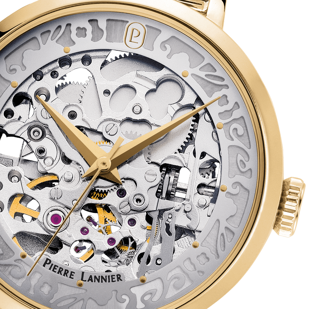 Automatic with silver dial and gold stainless steel strap - 142G522 - Image 2