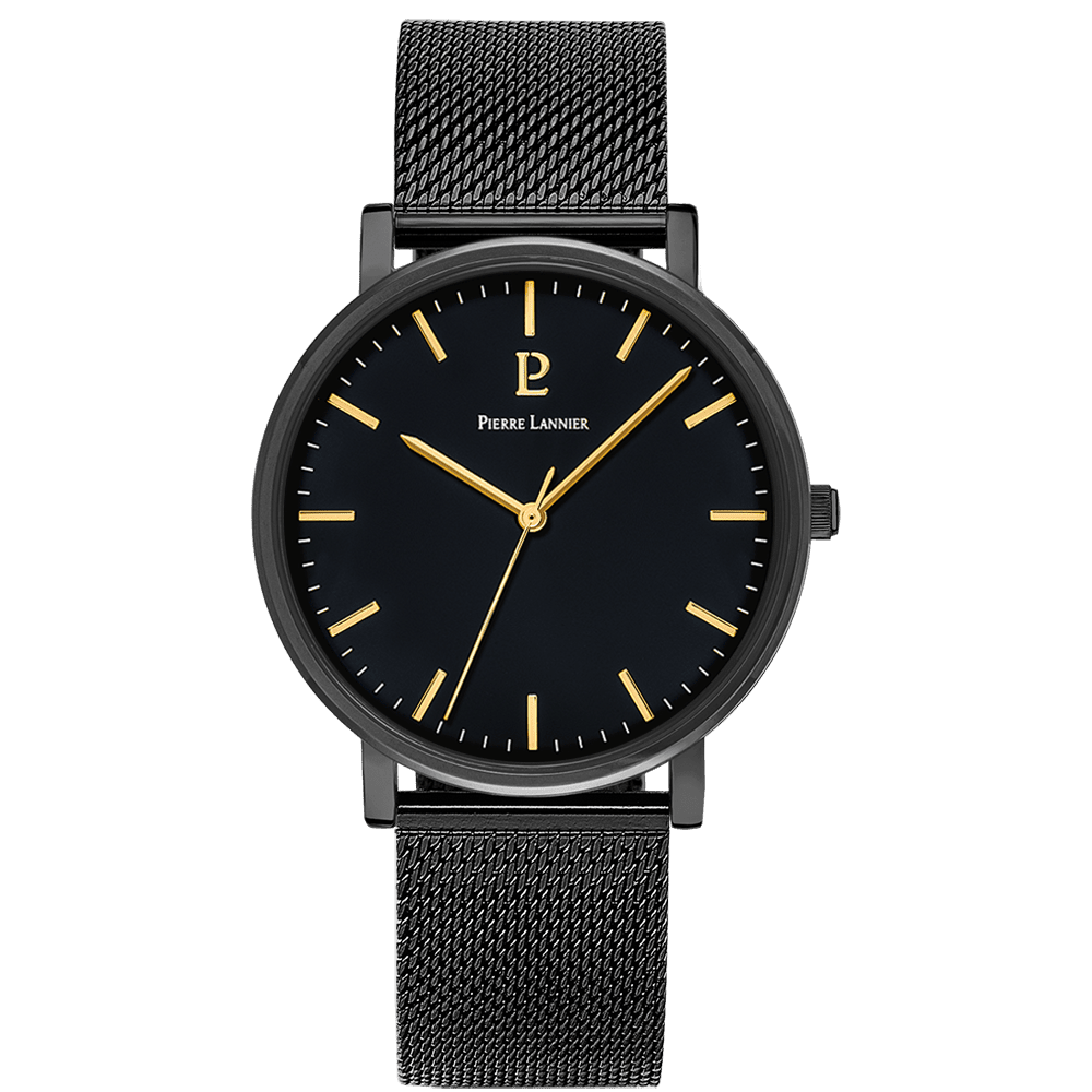Men Set Essential Black Dial Brown Leather Strap - 388C439 - Image 2
