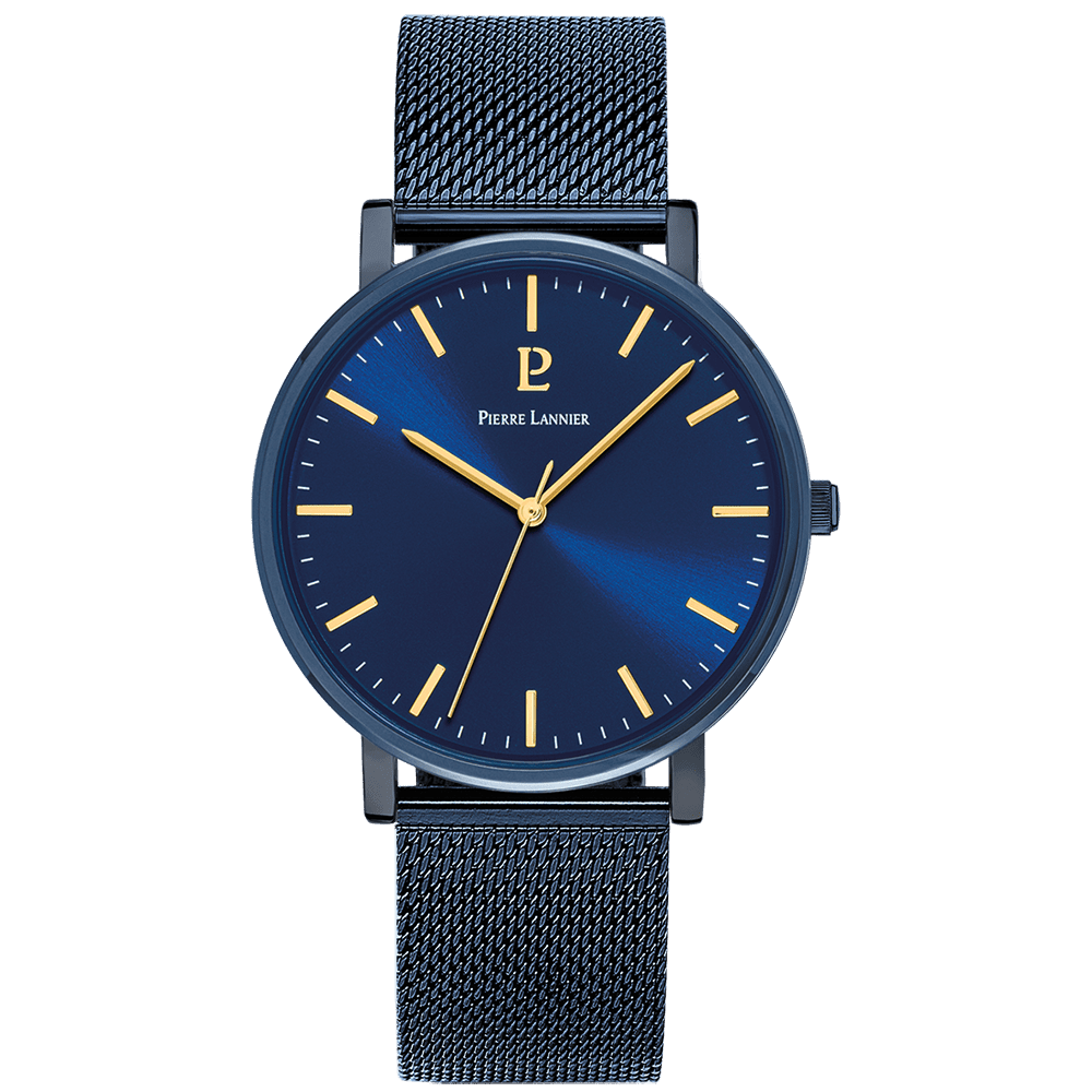 Men Set Essential Blue Dial with Blue Leather Strap - 388C466 - Image 5