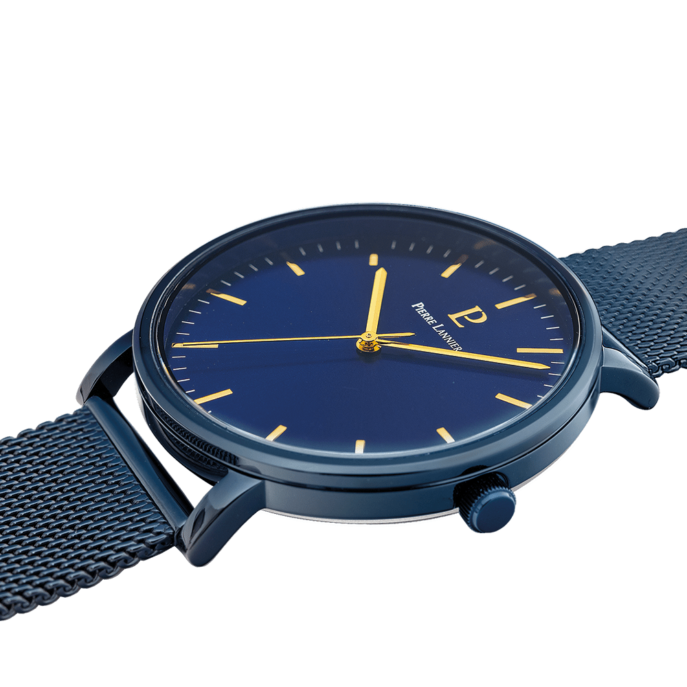 Men Set Essential Blue Dial with Blue Leather Strap - 388C466 - Image 2