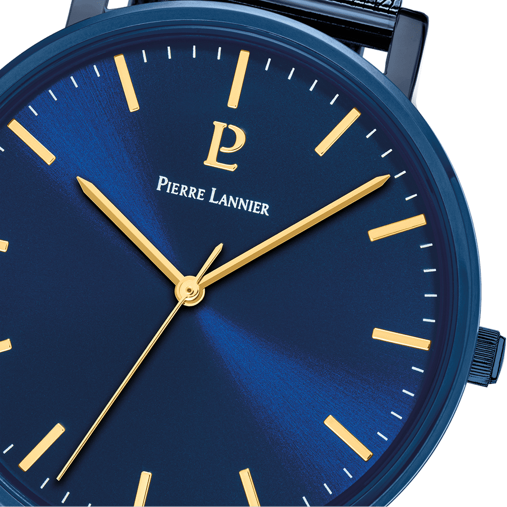 Men Set Essential Blue Dial with Blue Leather Strap - 388C466 - Image 3