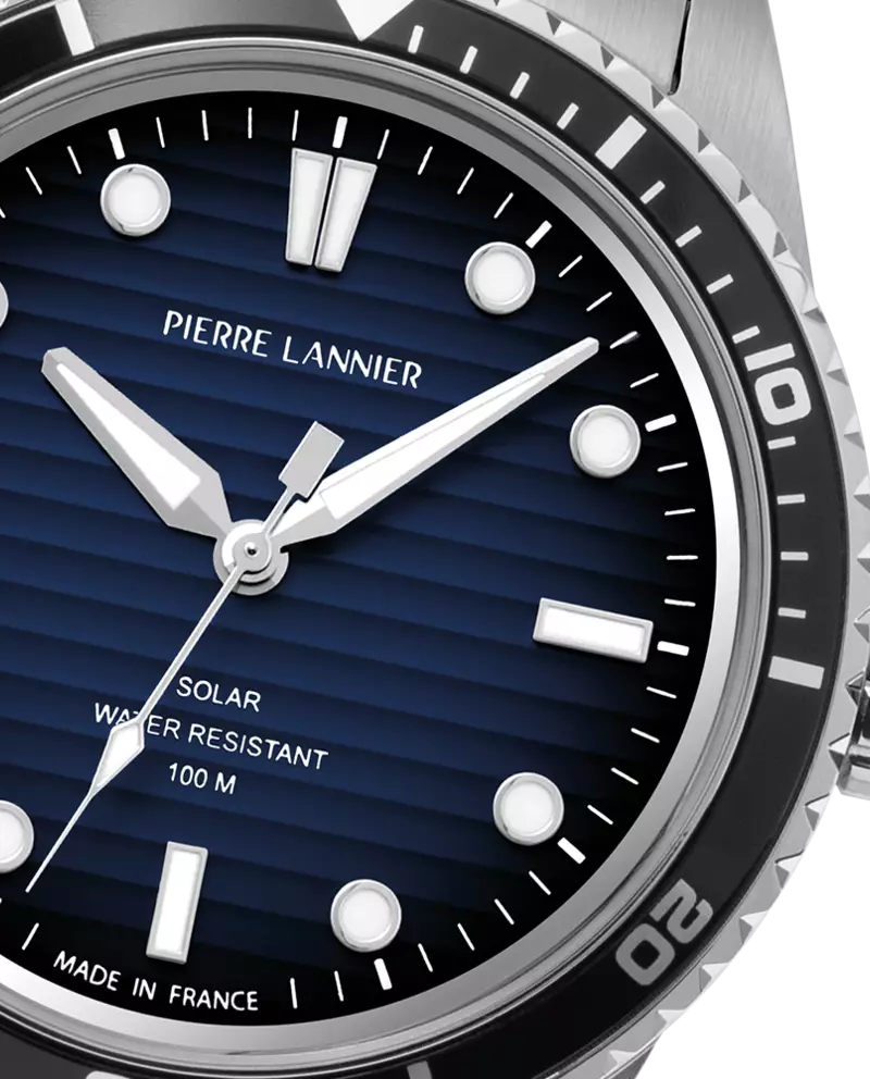 Men Watch INTI Blue Dial Silver Stainless Steel 22 MM Strap Reference 244H161 - Image 3