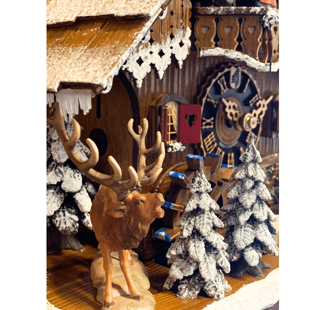 Hönes 6209TWI Black Forest Winter Chalet Cuckoo Clock - Image 5