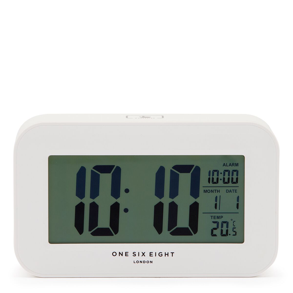 RIELLY White Digital Rectangle Alarm Clock - Image 4