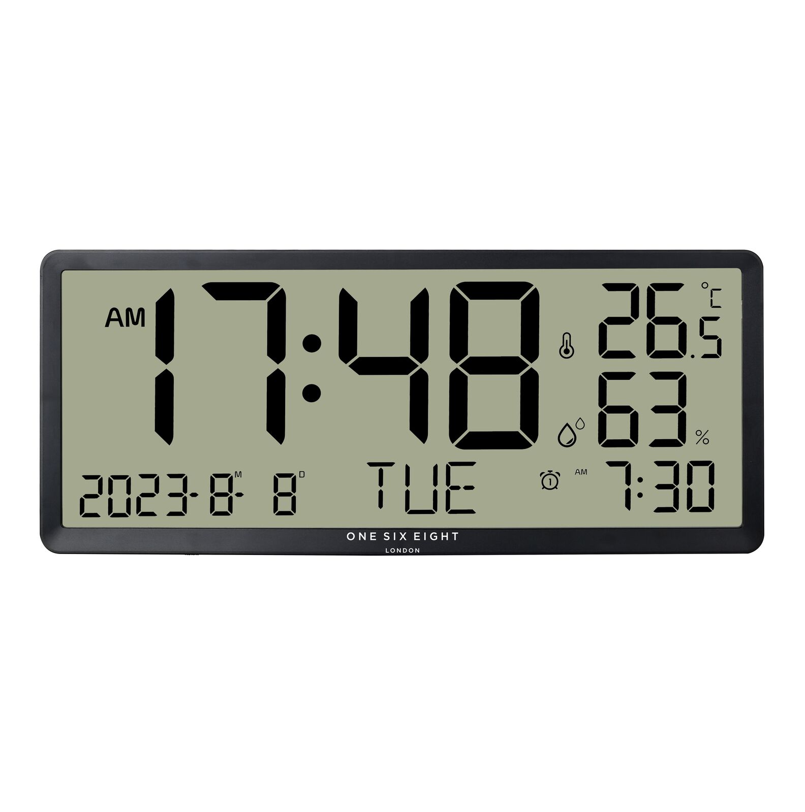DYLAN Wall / Table Oversize Black Digital Clock