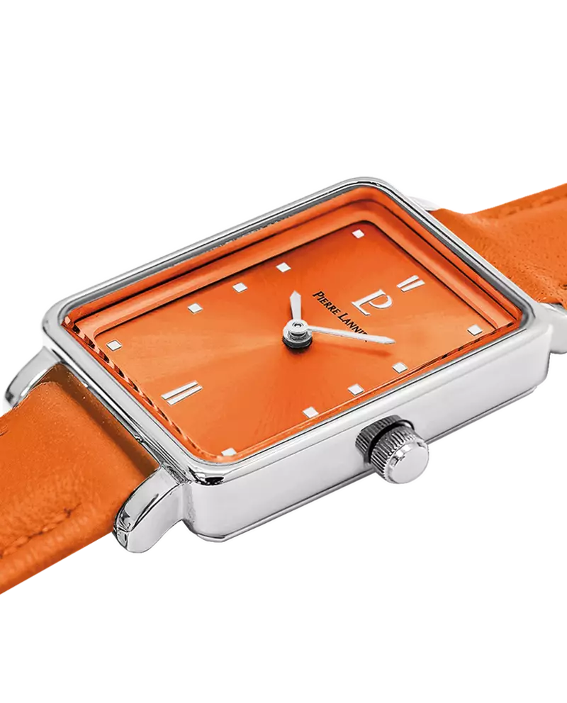 Ariane with orange dial and orange leather strap - 049D655 - Image 2