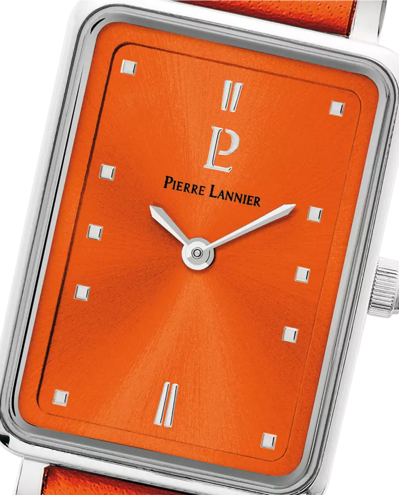 Ariane with orange dial and orange leather strap - 049D655 - Image 4