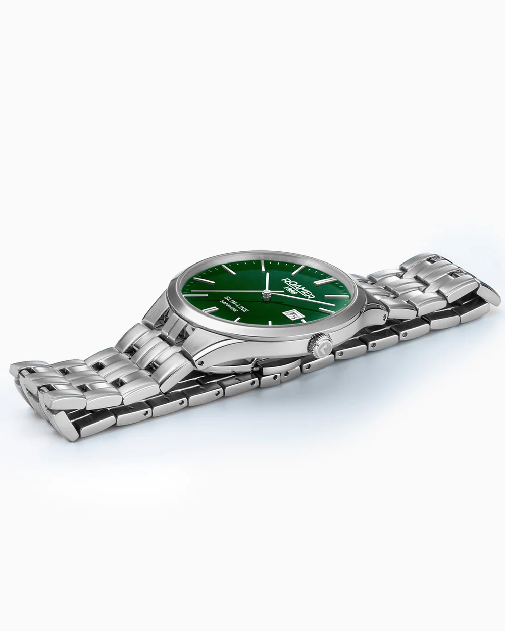 Roamer Ladies Classic Slimline (Silver & Emerald Green) - 512833 41 75 20 - Image 3