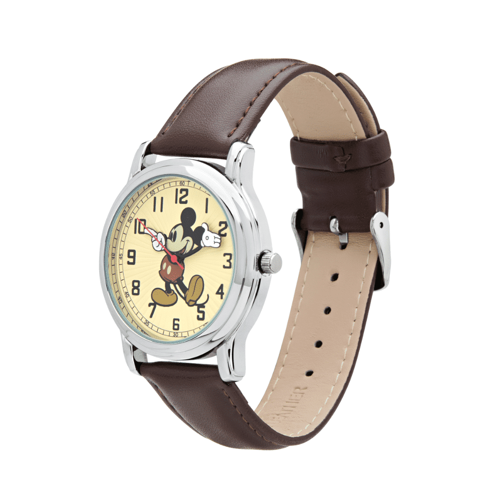 Disney Prime Mickey 36mm Brown Leather Watch - Image 2