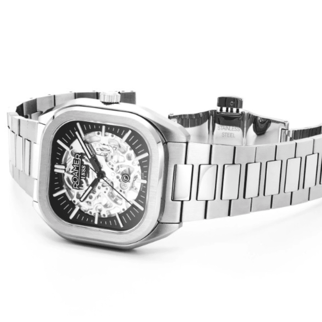 Roamer Mechano Men's Skeleton Watch (Black & Silver) - 985986-41-85-20 - Image 3