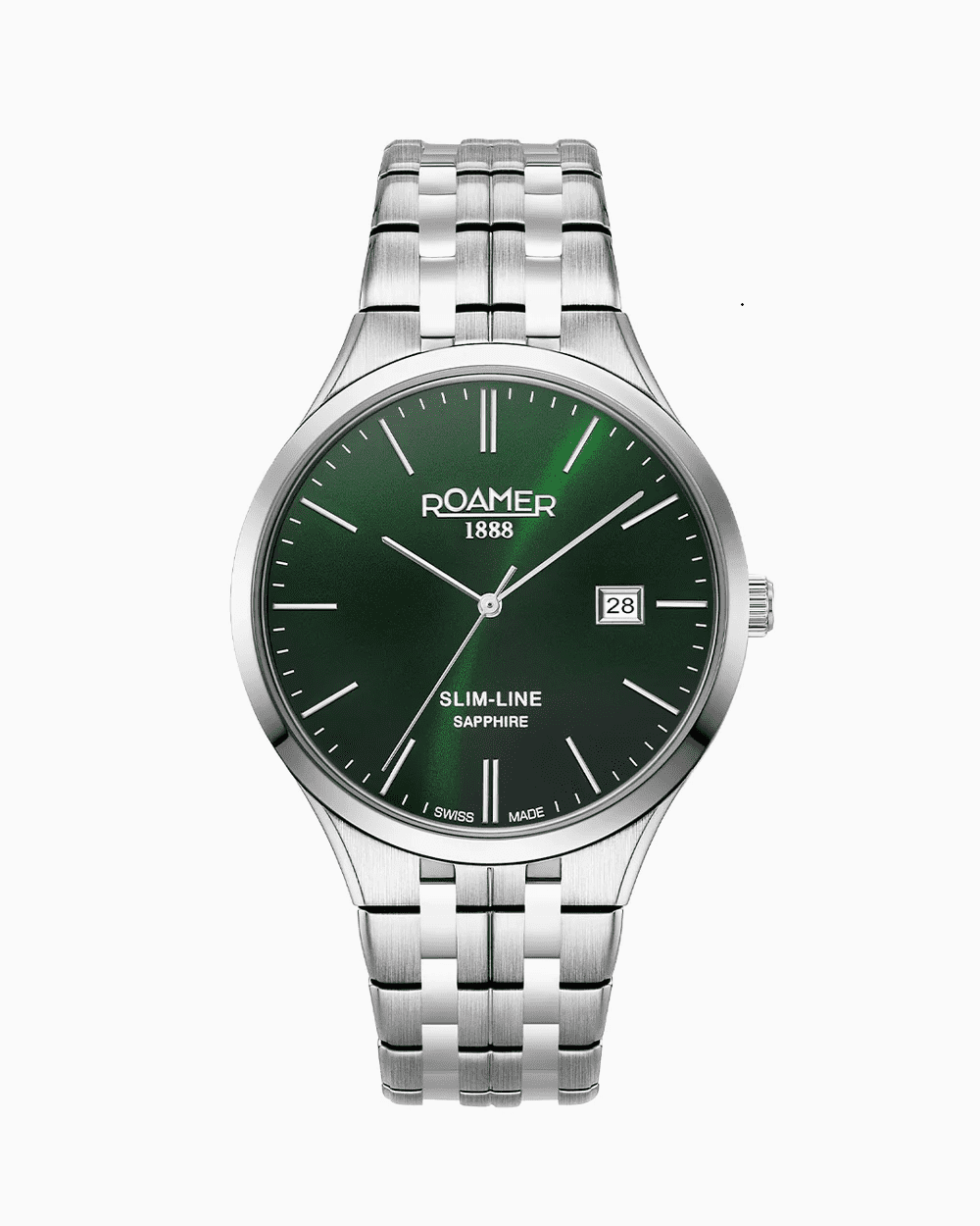 Roamer Classic Slimline (Silver & Emerald Green) - 512833 41 75 20