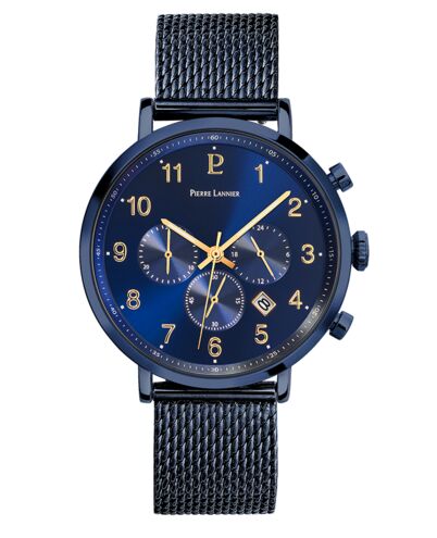 Men Watch BARON Blue Dial Blue Mesh Strap - 220H469