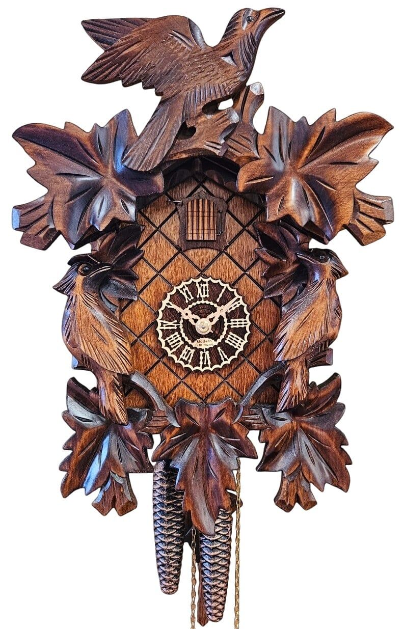 Birds and Leaves Cuckoo Clock 1101-3