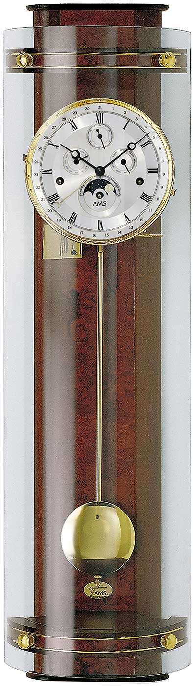 Mechanical Wall Clock with Lunar Phase R3633-1