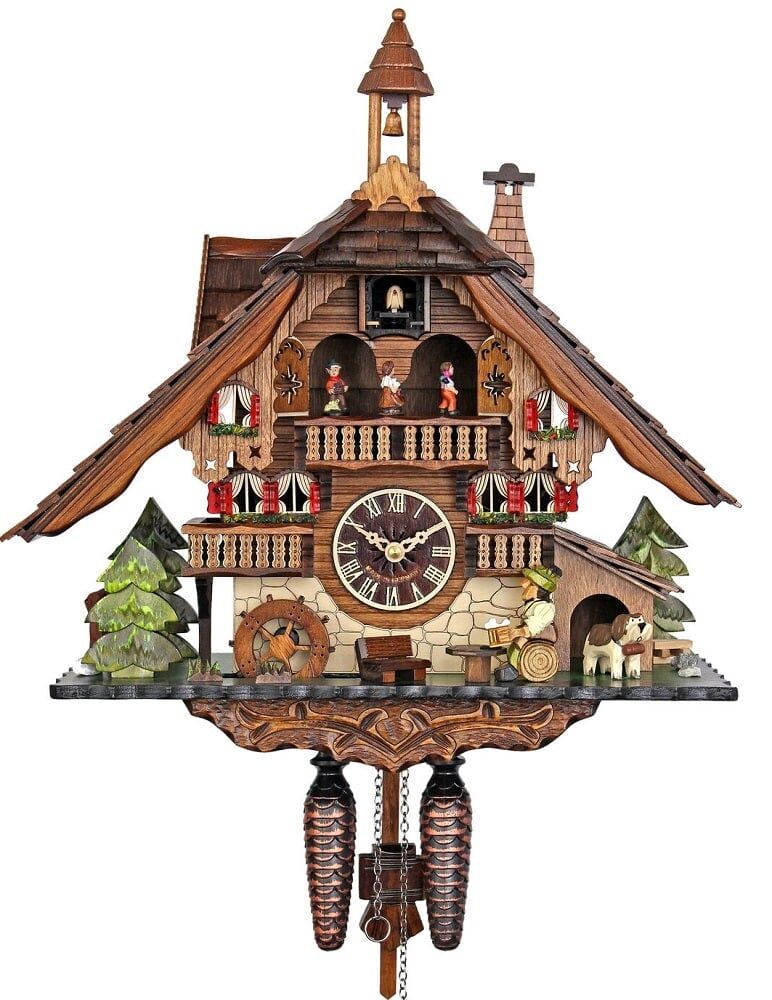 Chalet Cuckoo Clock With Shingle Roof 4812QMT