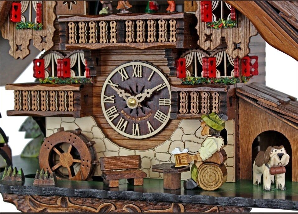 Chalet Cuckoo Clock With Shingle Roof 4812QMT - Image 3