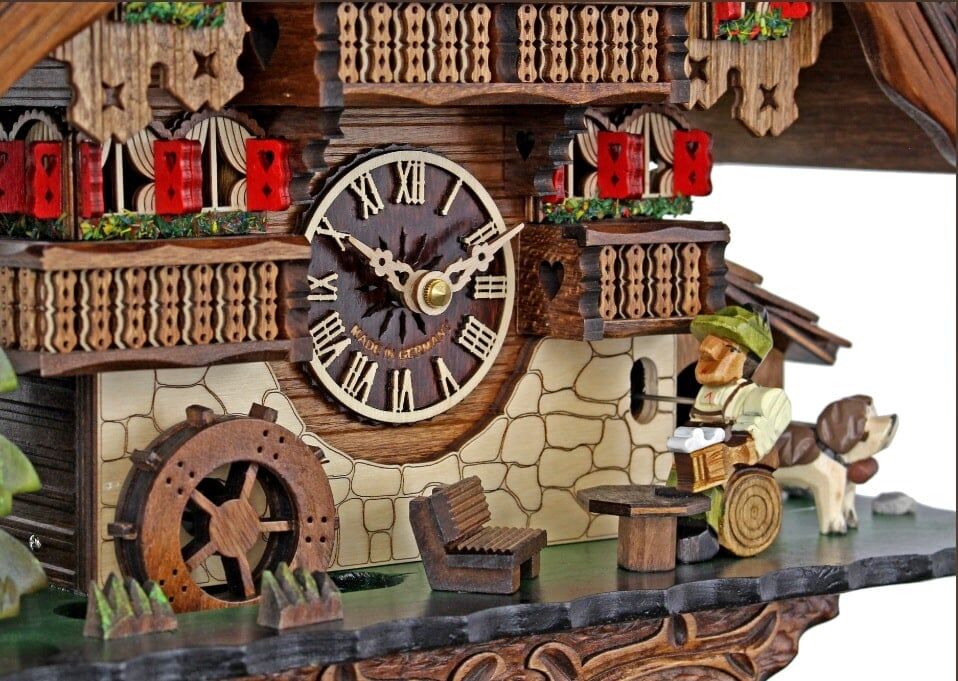Chalet Cuckoo Clock With Shingle Roof 4812QMT - Image 2