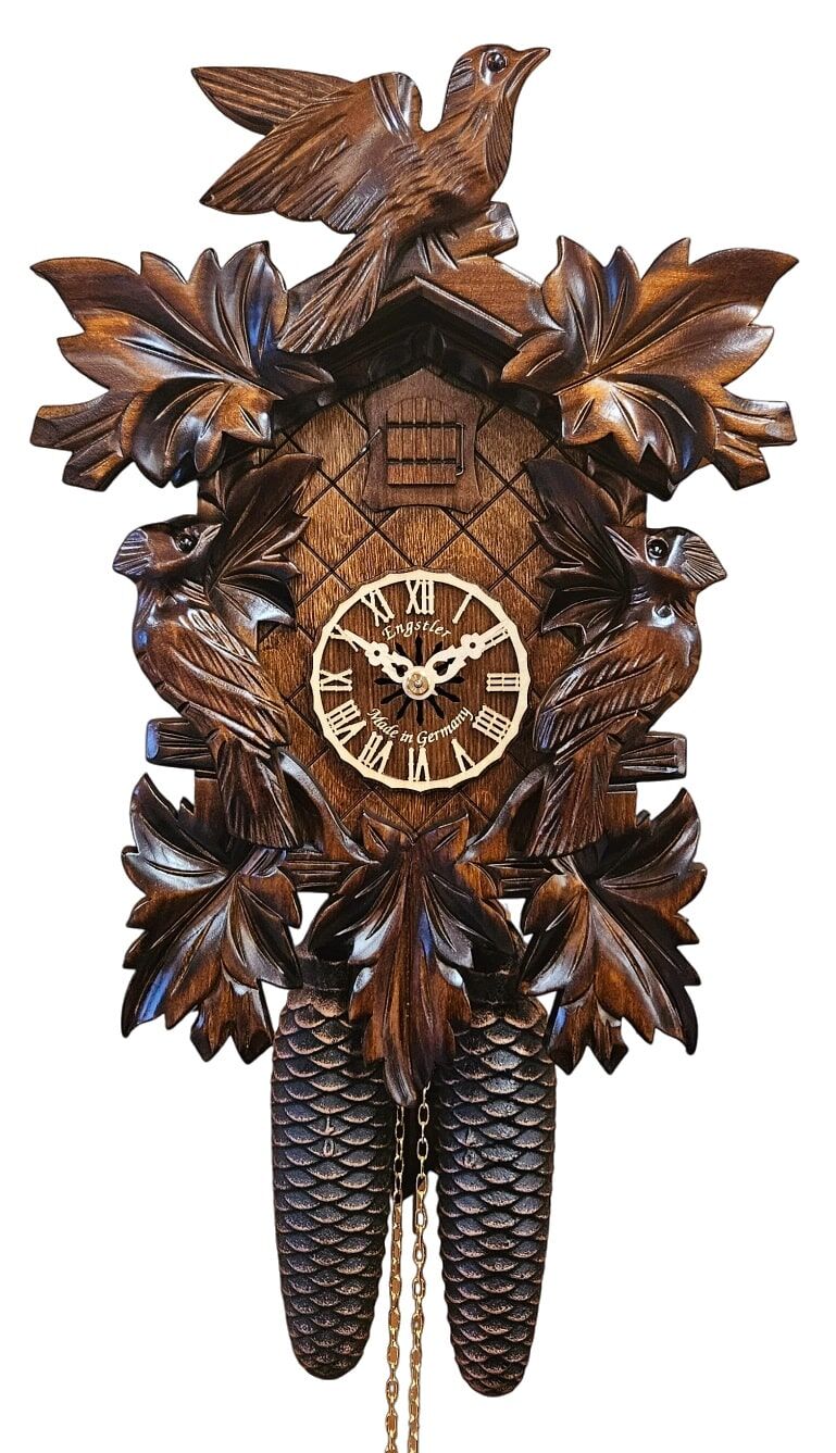 632-8F Birds and Leaves Cuckoo Clock