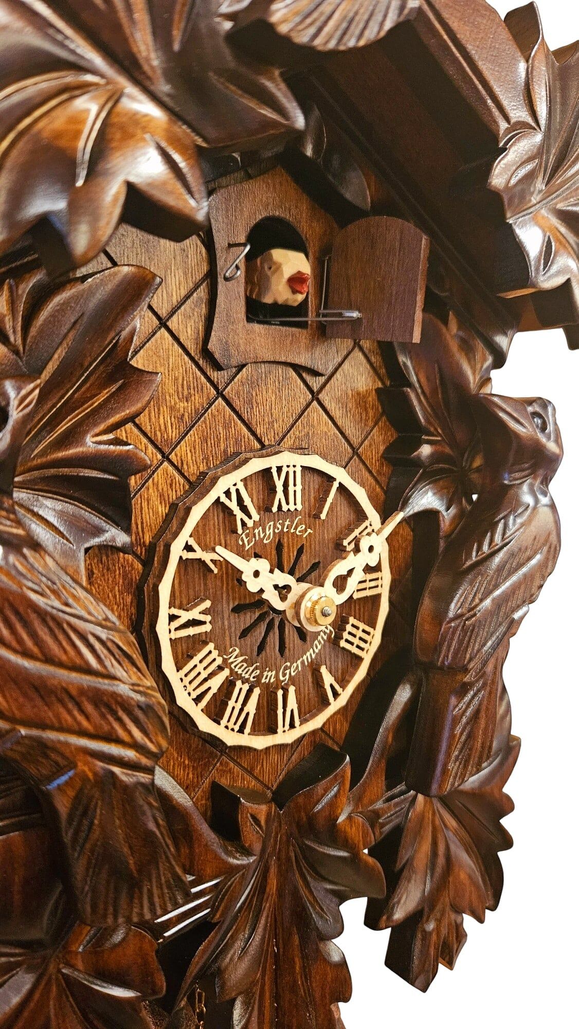 632-8F Birds and Leaves Cuckoo Clock - Image 2
