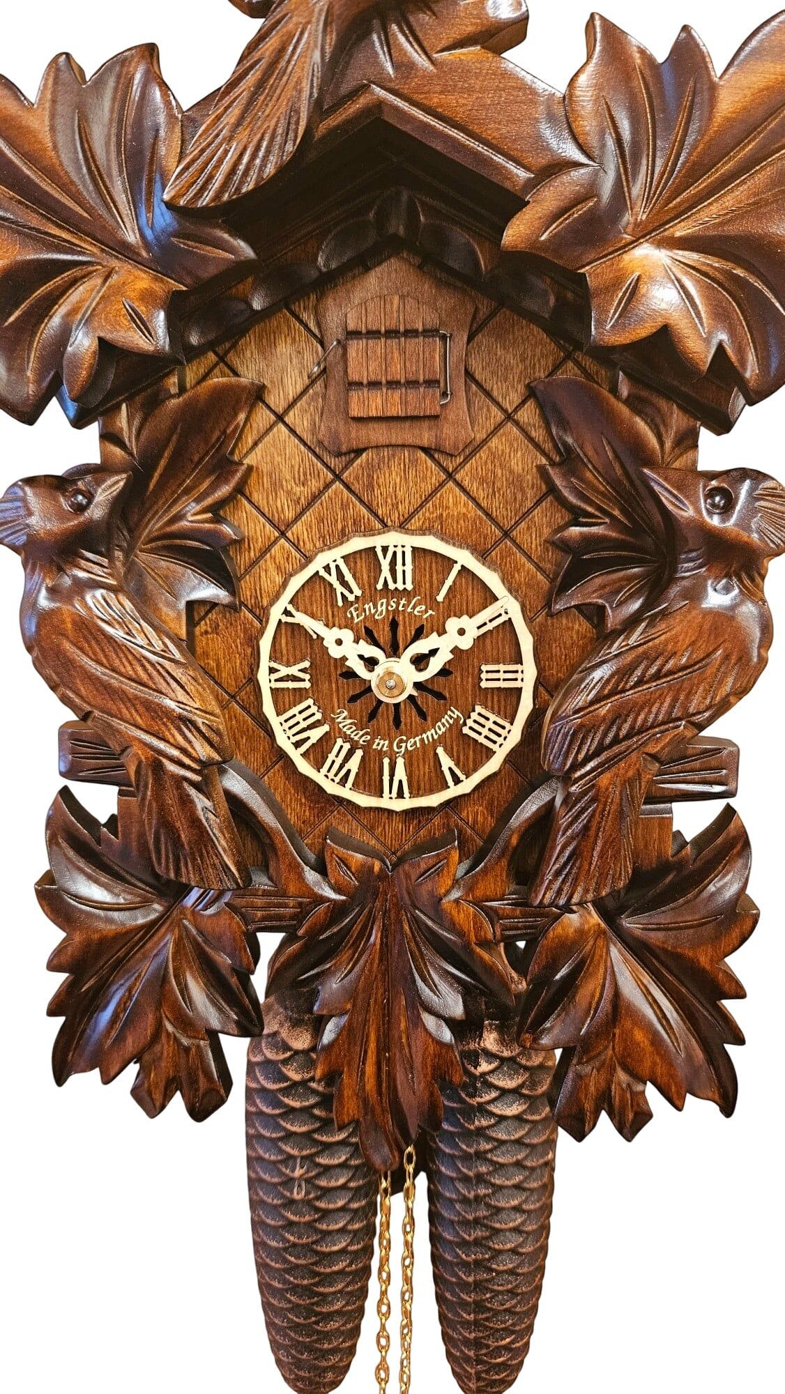 632-8F Birds and Leaves Cuckoo Clock - Image 3