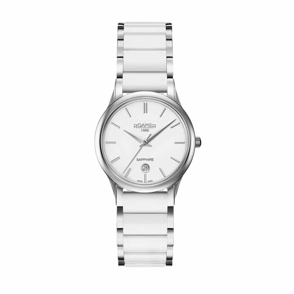 Roamer C-Line Ladies (White & Silver Tone) - 657844-41-25-60