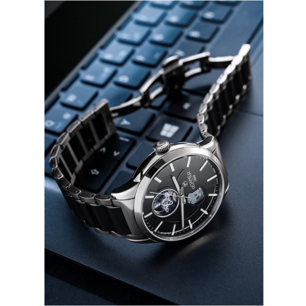 Roamer C-Line Automatic (Black & Silver Tone) - 672661-41-55-60 - Image 2