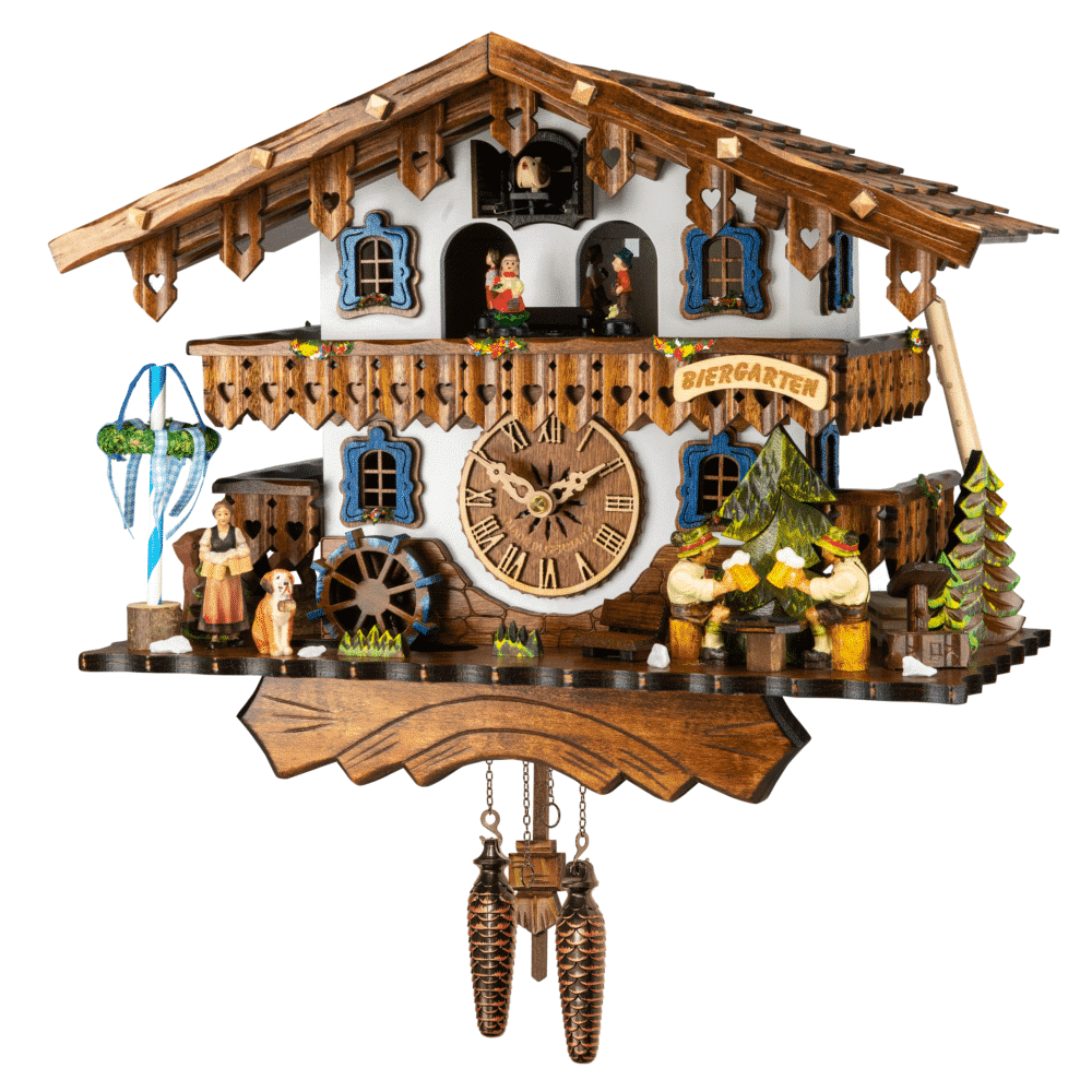 Beer Garden with May Pole Cuckoo Clock - 44717QMT