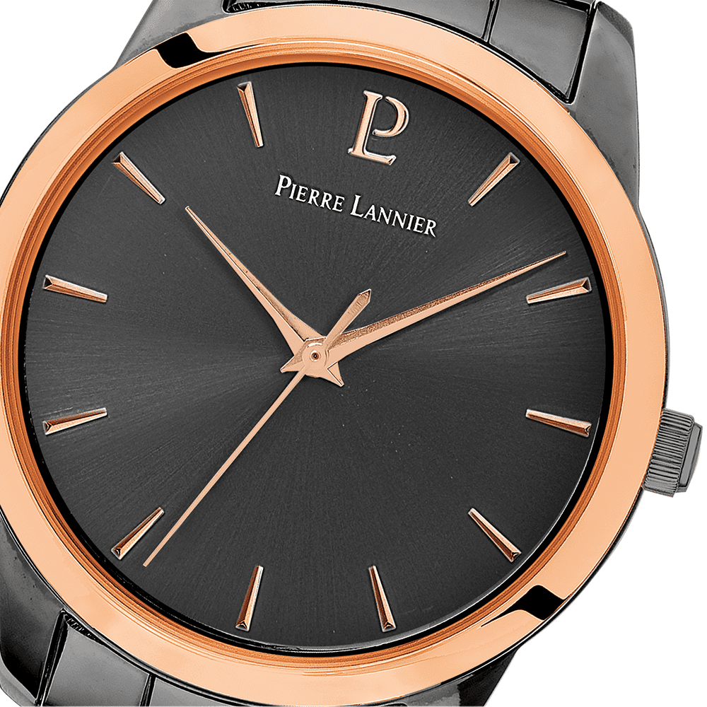 Roxane Watch with black dial and black steel strap - 068J739 - Image 2