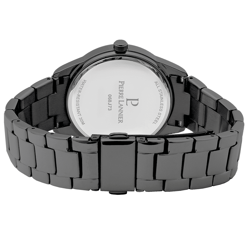Roxane Watch with black dial and black steel strap - 068J739 - Image 4