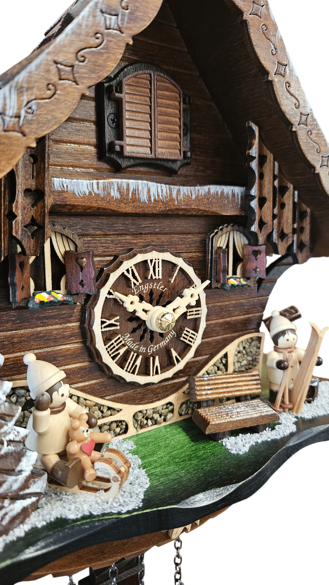 Cuckoo Clock with Skiers - 47124QM - Image 3