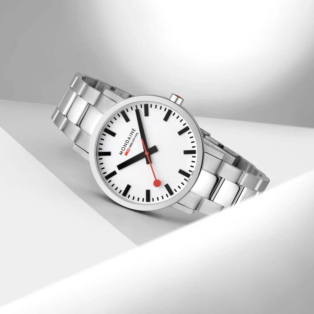 Mondaine Classic Watch with Silver Stainless Steel strap - Image 5