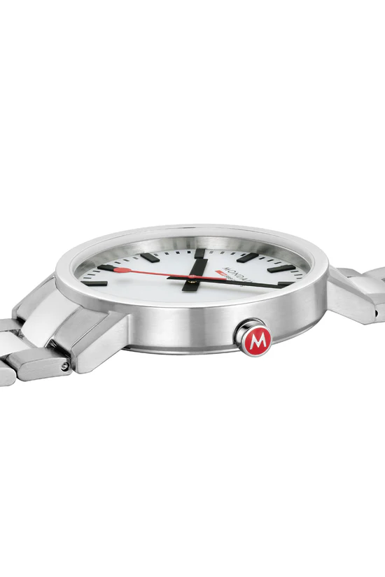 Mondaine Classic Watch with Silver Stainless Steel strap - Image 3
