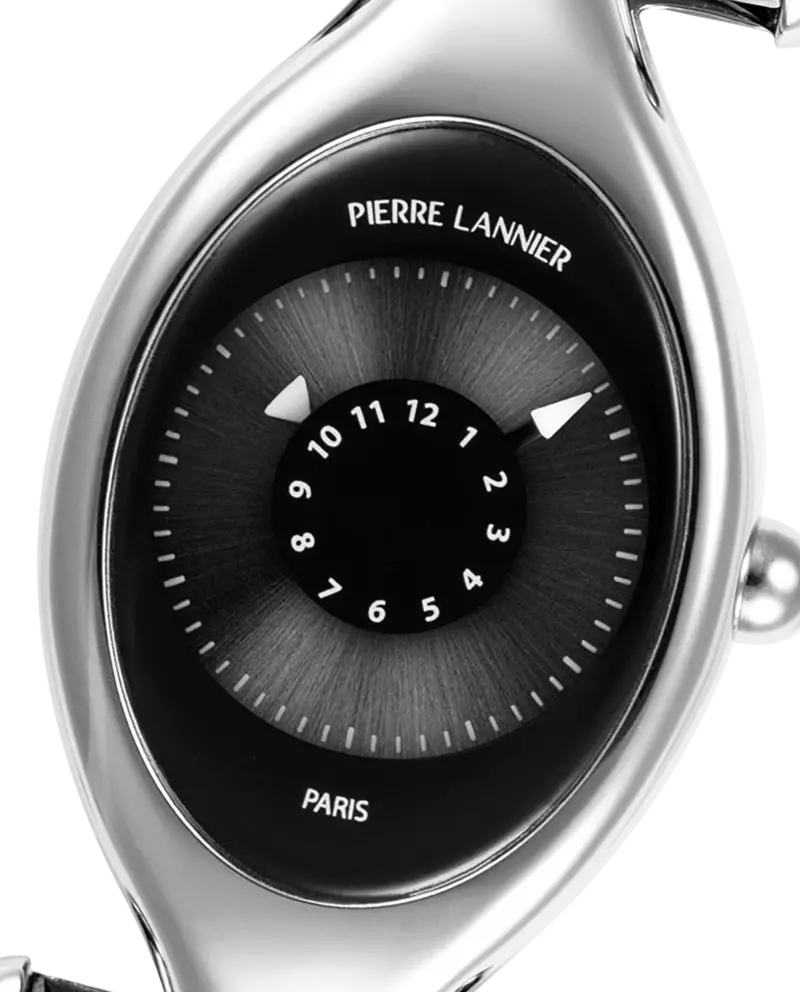 Ladies Watch OVNI Black Dial Black Leather 14 MM Strap - Image 2