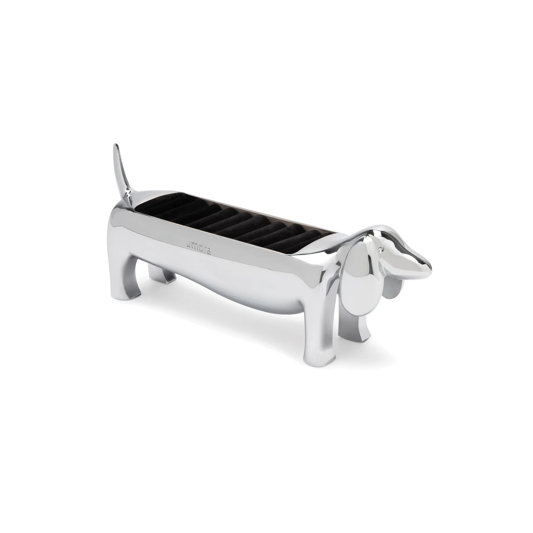 Dachsie Ring Holder Chrome