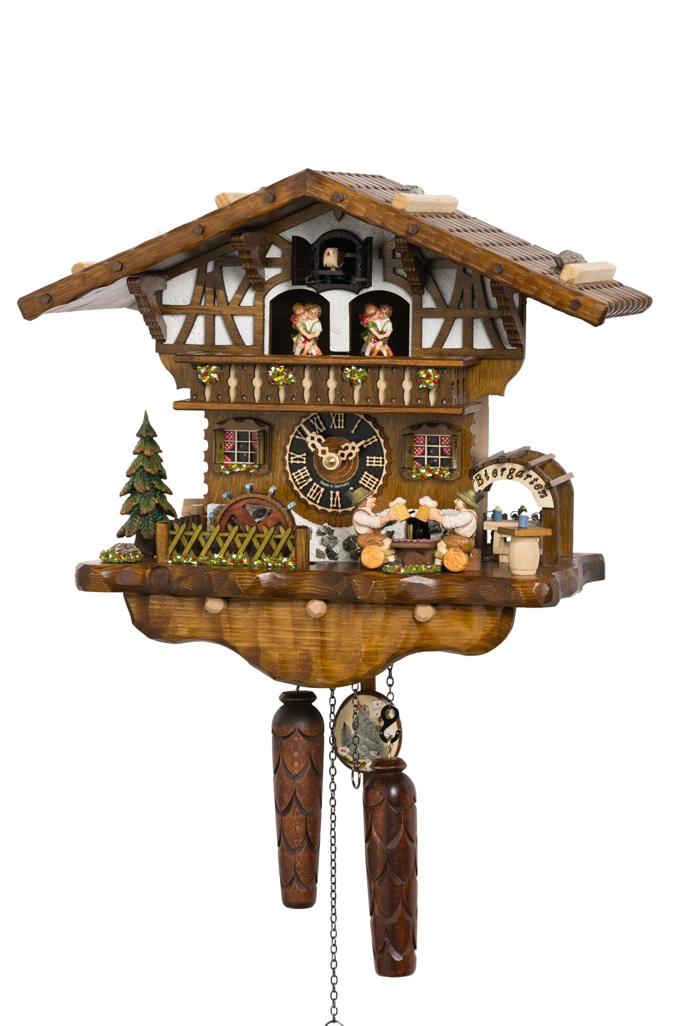 664TQHGQ - Quartz Beerdrinkers cuckoo clock by Hoenes